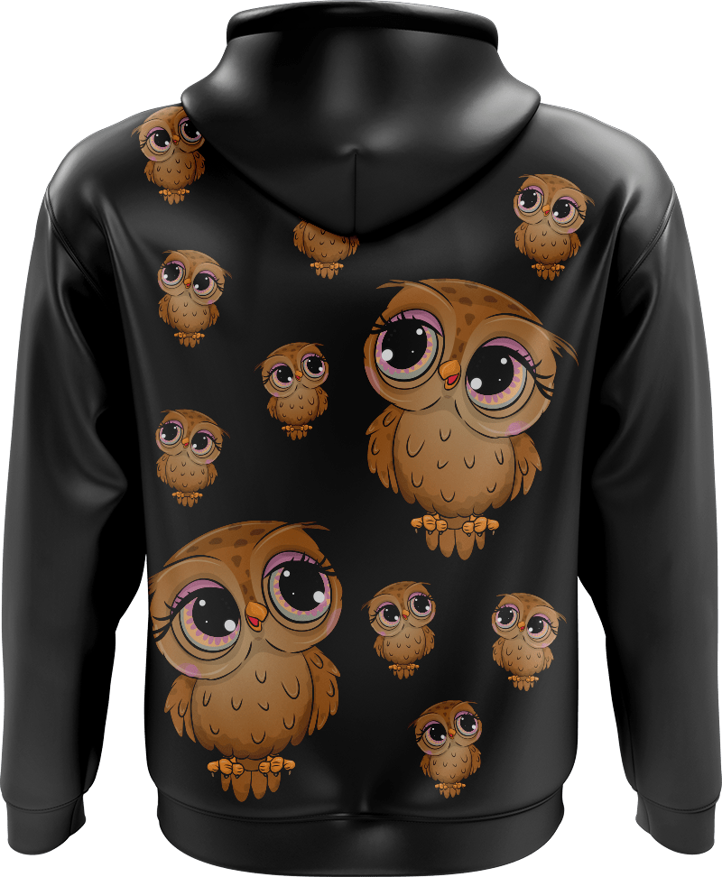 Owl Full Zip Hoodies Jacket - fungear.com.au