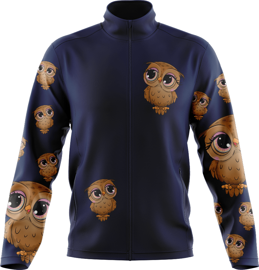 Owl Full Zip Track Jacket - fungear.com.au