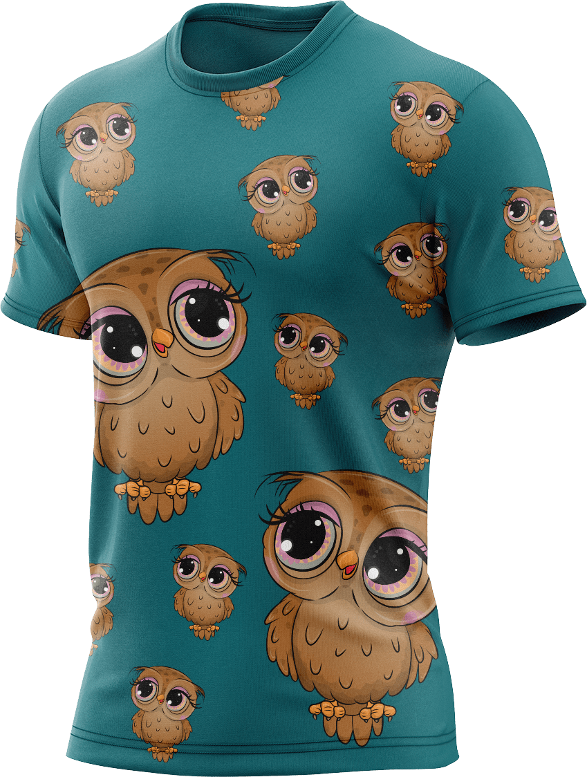 Owl Rash Shirt Short Sleeve - fungear.com.au