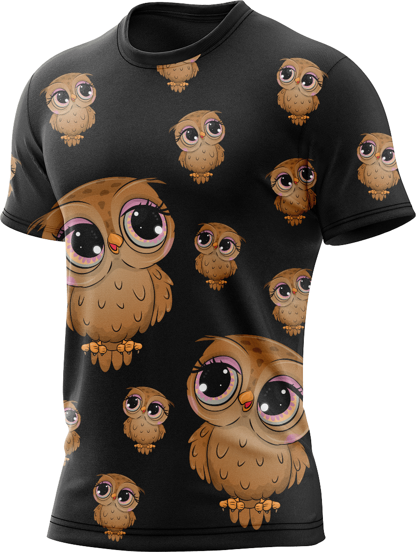 Owl Rash Shirt Short Sleeve - fungear.com.au
