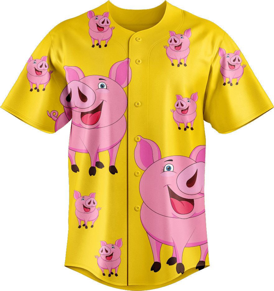 Percy Pig Baseball Jerseys - fungear.com.au