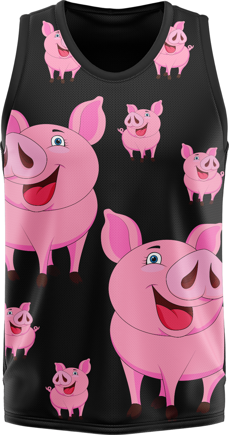 Percy Pig Basketball Jersey - fungear.com.au