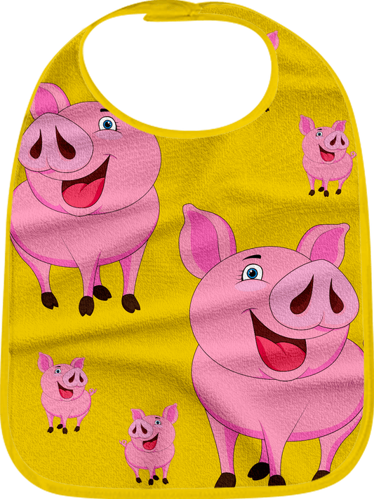 Percy Pig Bibs - fungear.com.au