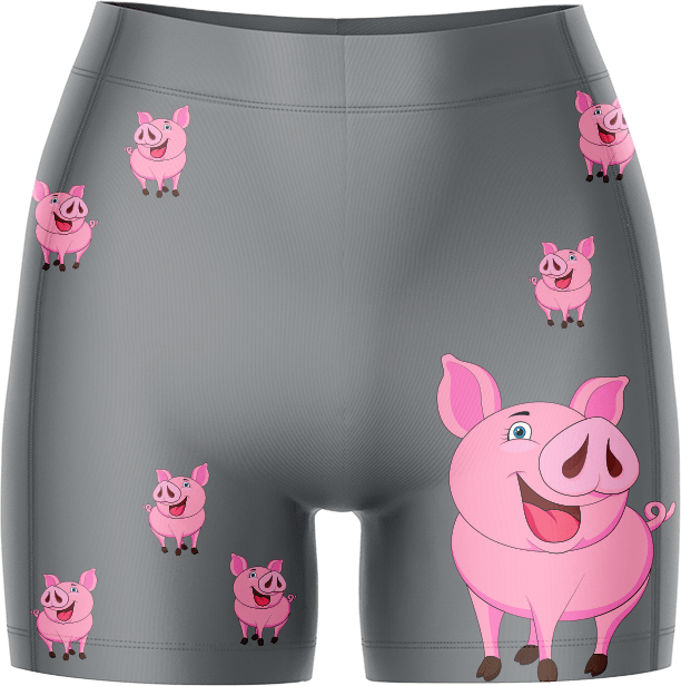 Percy Pig Ladies Gym Shorts