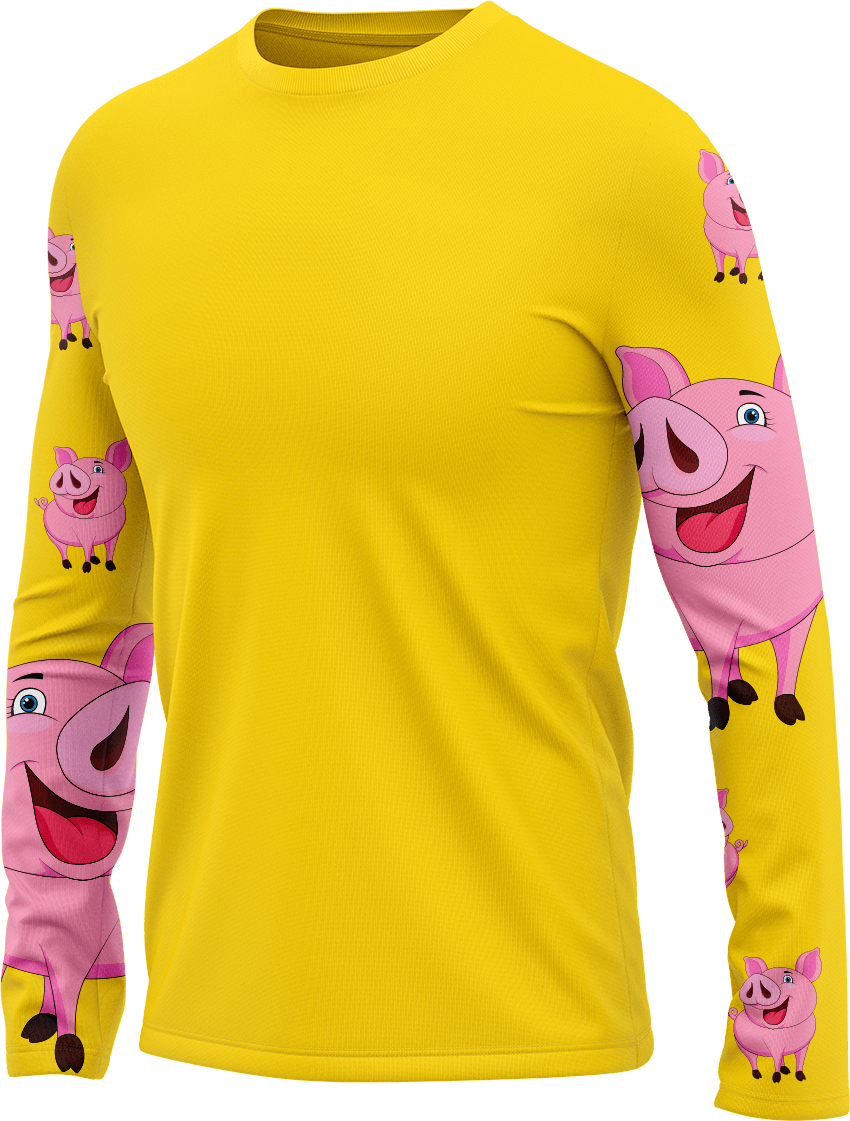 Percy Pig Rash T-Shirt Long Sleeve - fungear.com.au