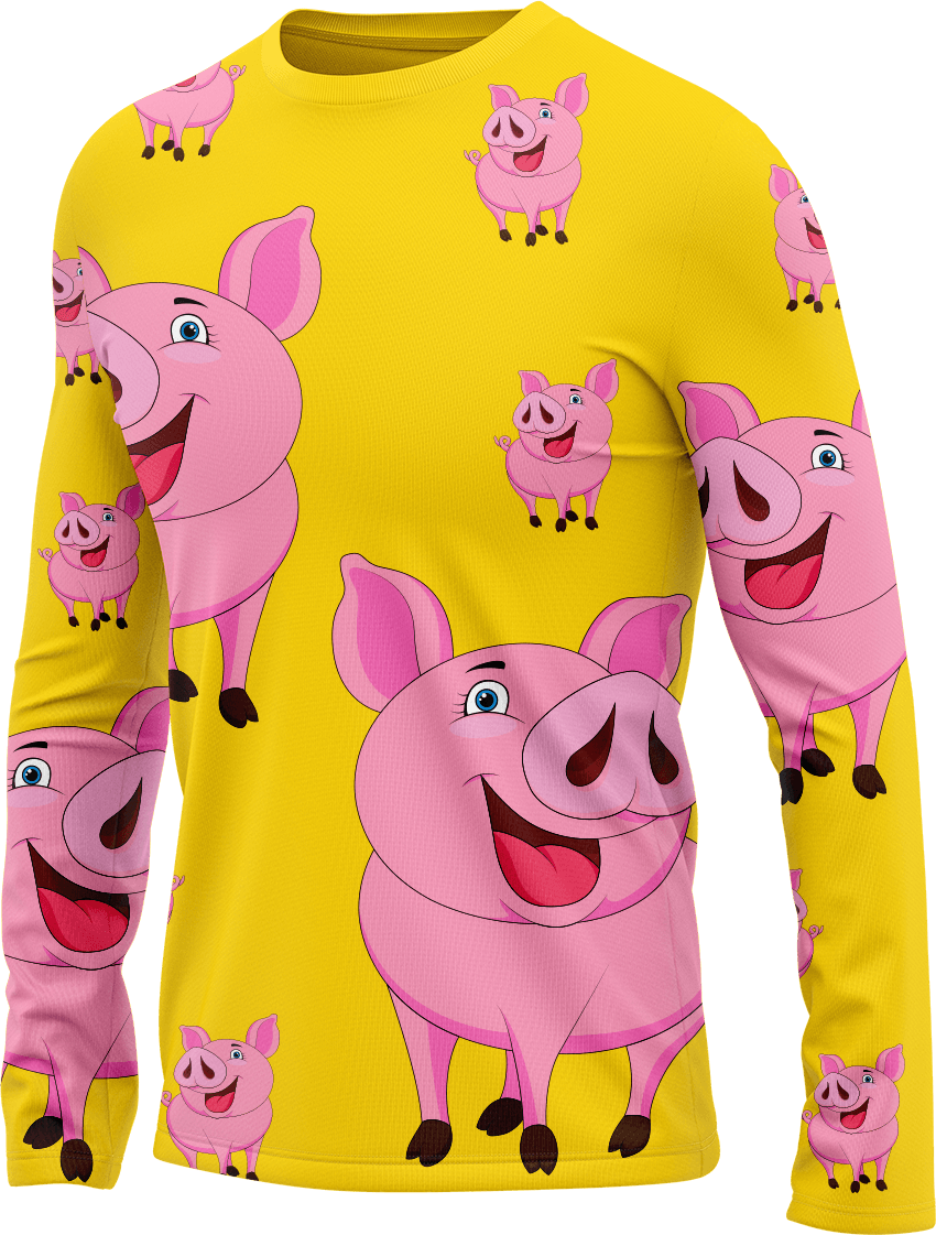 Percy Pig Rash T-Shirt Long Sleeve - fungear.com.au