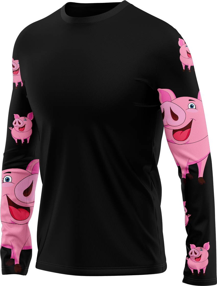 Percy Pig Rash T-Shirt Long Sleeve - fungear.com.au