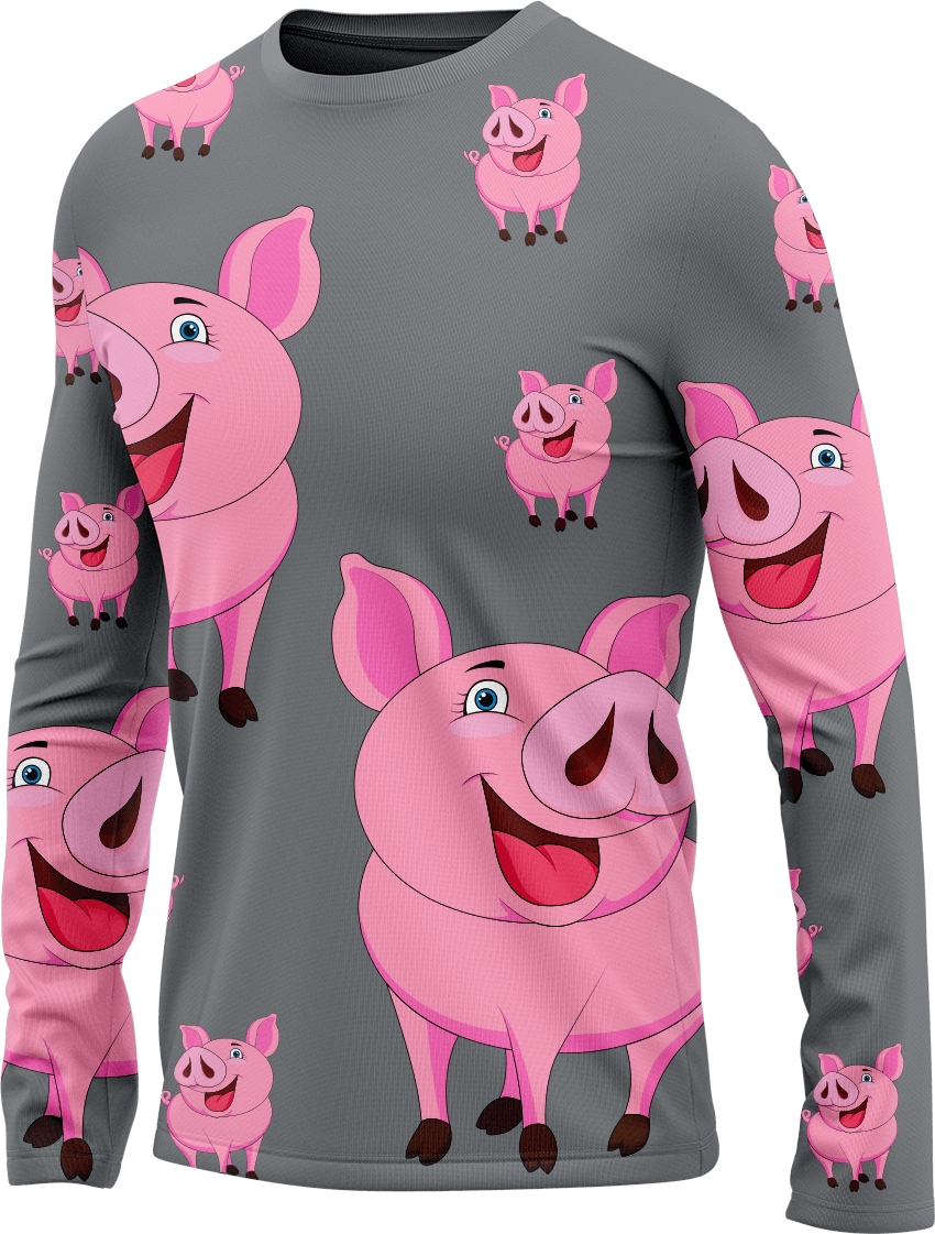 Percy Pig Rash T-Shirt Long Sleeve - fungear.com.au