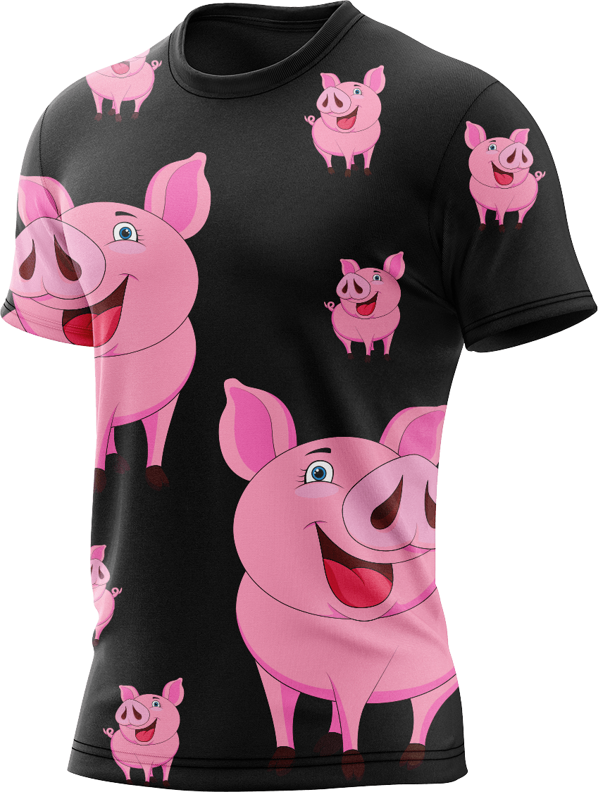 Percy Pig Rash T-Shirt Short Sleeve - fungear.com.au