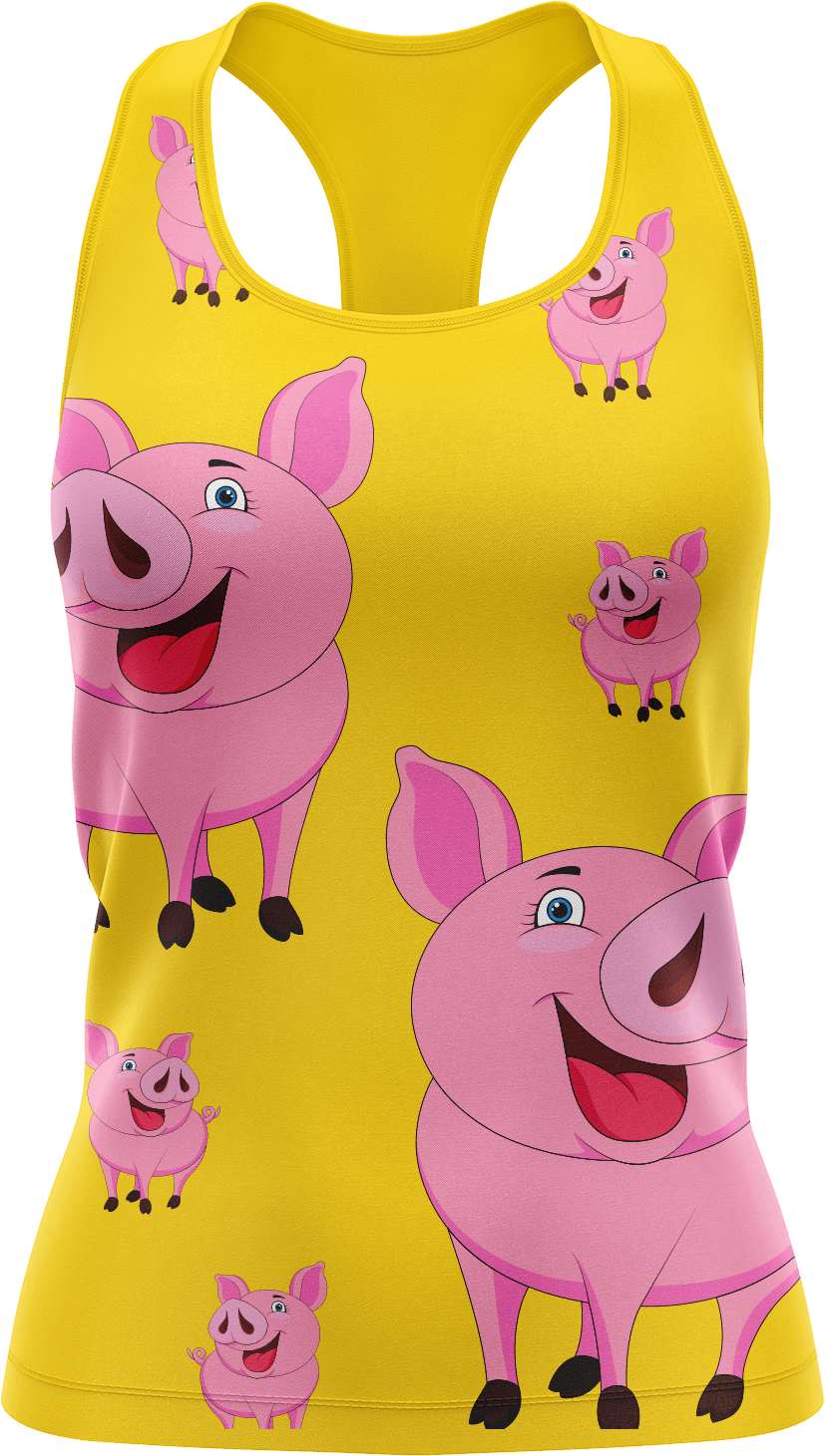 Percy Pig Singlets - fungear.com.au