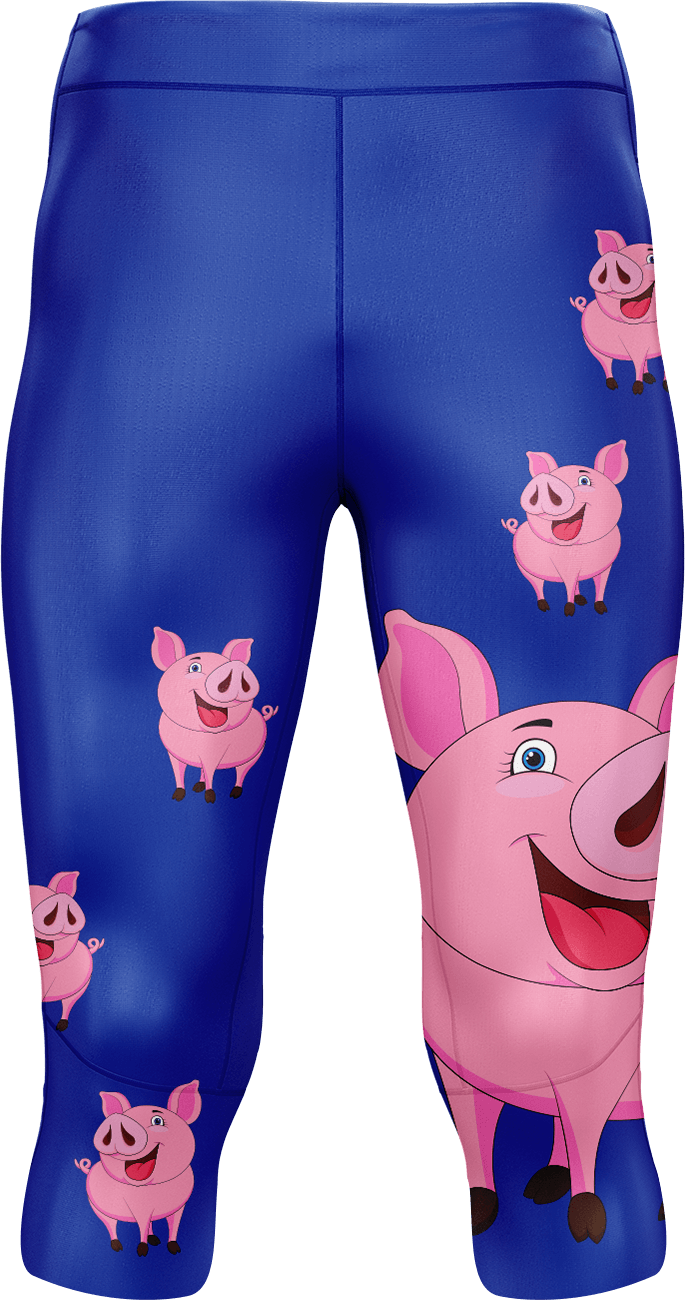 Percy Pig tights 3/4 or full length - fungear.com.au
