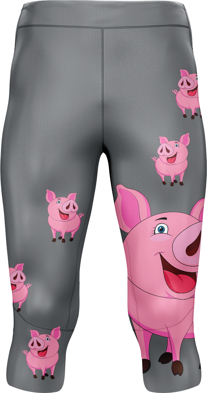Percy Pig tights 3/4 or full length - fungear.com.au