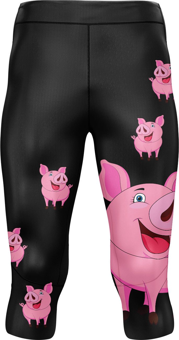 Percy Pig tights 3/4 or full length - fungear.com.au