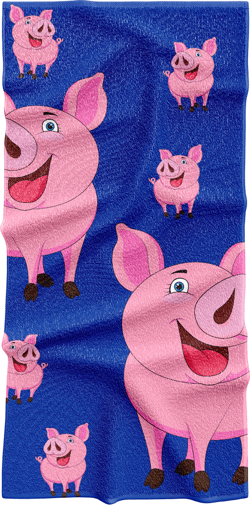 Percy Pig Towels - fungear.com.au