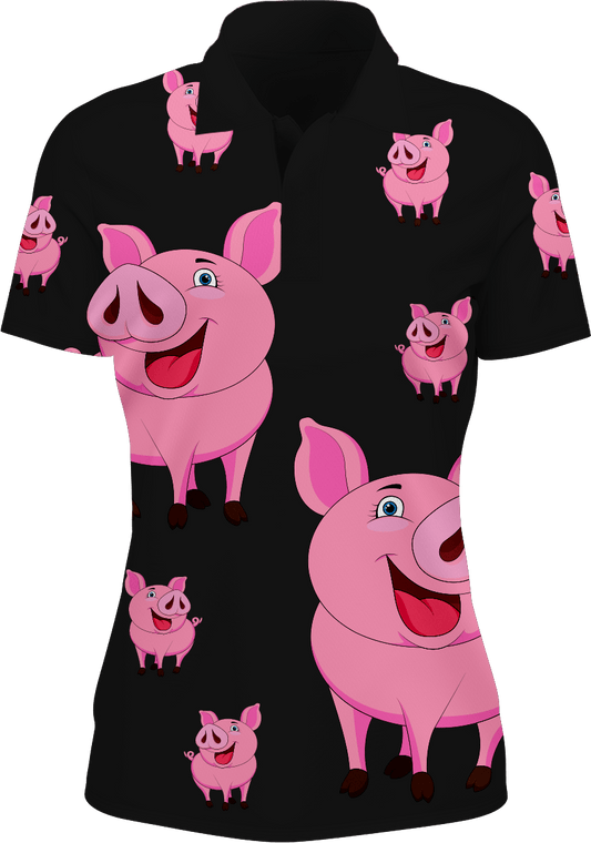 Percy Pig Women's Polo - fungear.com.au