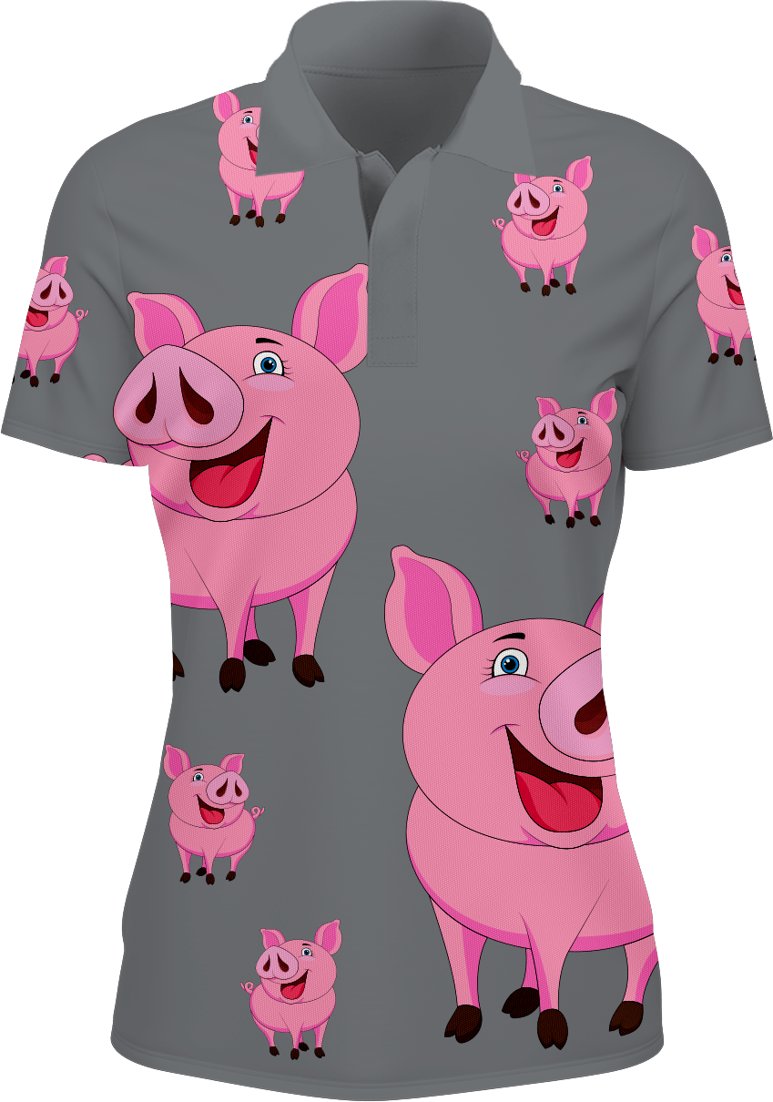 Percy Pig Women's Polo - fungear.com.au