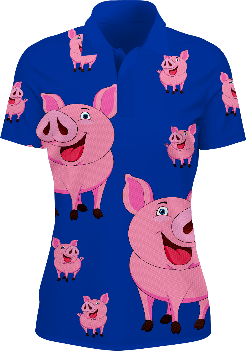 Percy Pig Women's Polo - fungear.com.au