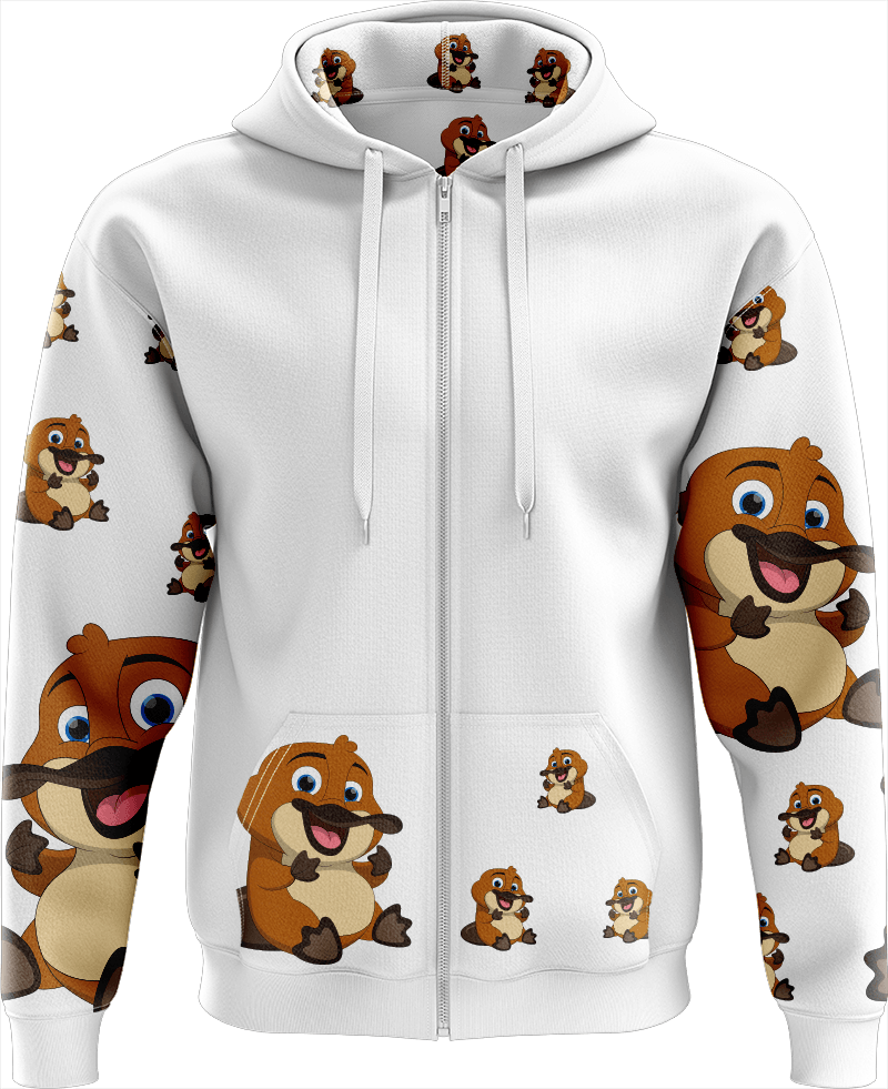 Playa Platypus Full Zip Hoodies Jacket - fungear.com.au