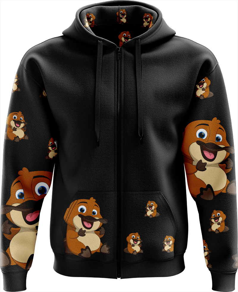 Playa Platypus Full Zip Hoodies Jacket - fungear.com.au