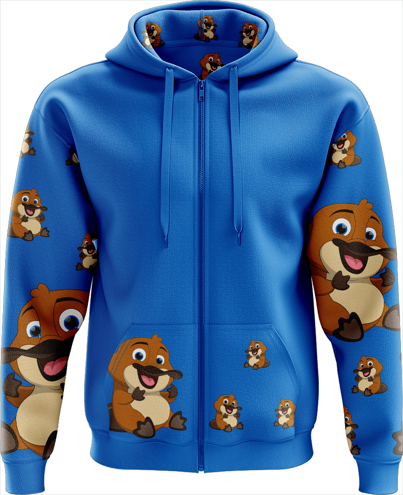 Playa Platypus Full Zip Hoodies Jacket - fungear.com.au