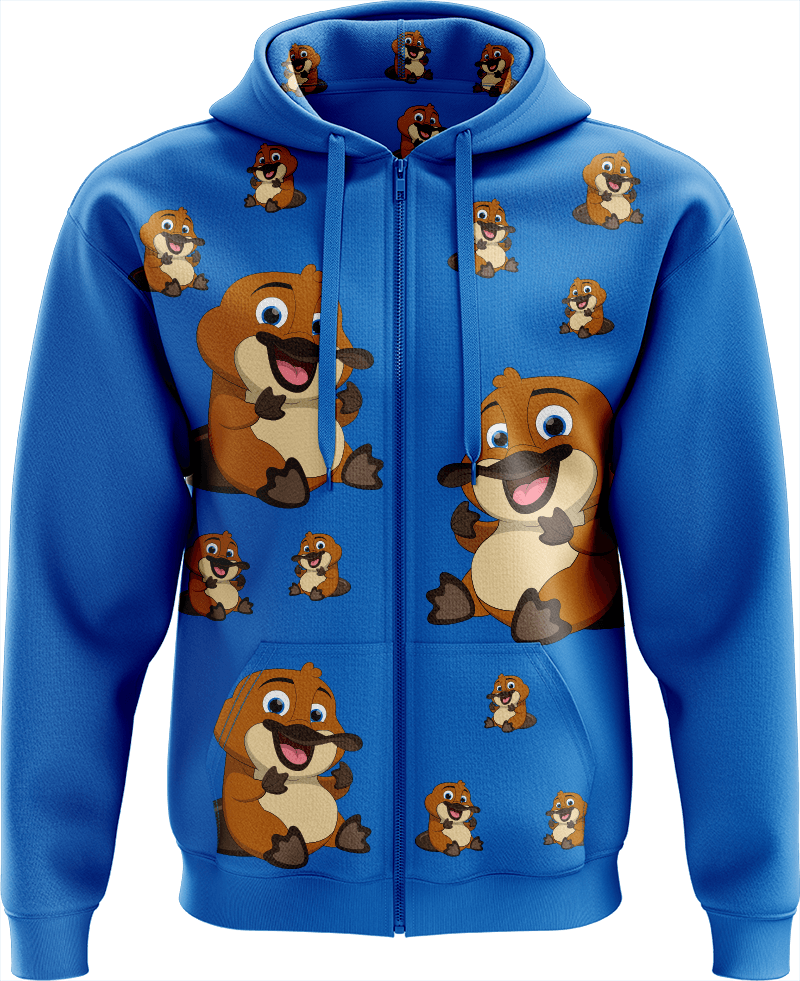 Playa Platypus Full Zip Hoodies Jacket - fungear.com.au