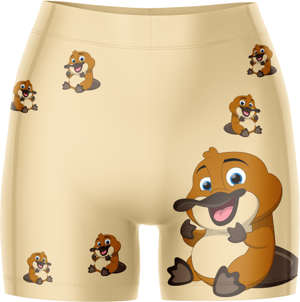 Playa Platypus Ladies Gym Shorts - fungear.com.au