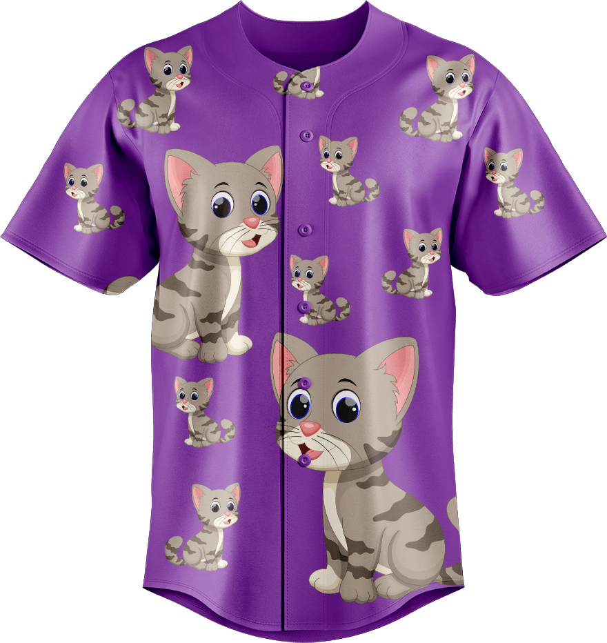 Playful Pussycat Baseball Jerseys