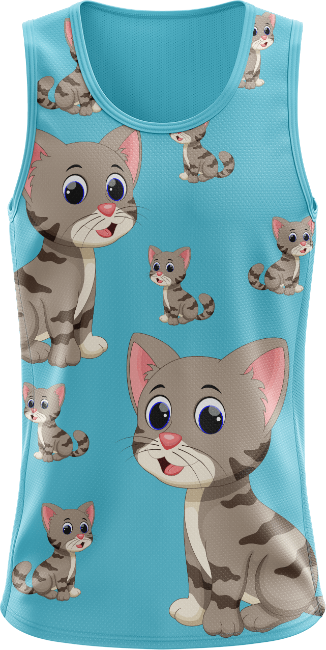 Playful Pussycat Singlets - fungear.com.au