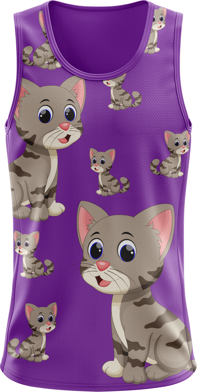 Playful Pussycat Singlets - fungear.com.au