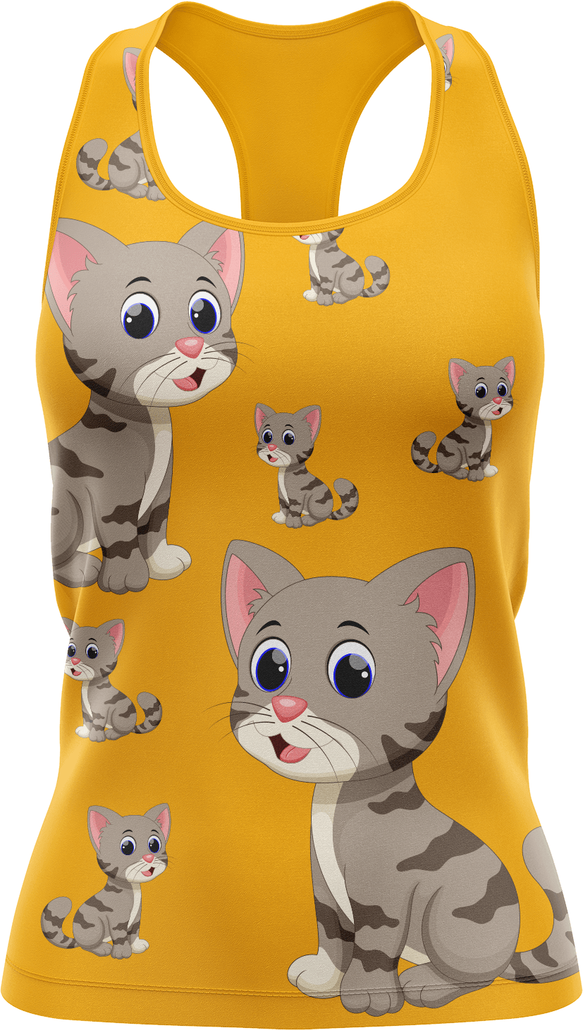 Playful Pussycat Singlets - fungear.com.au