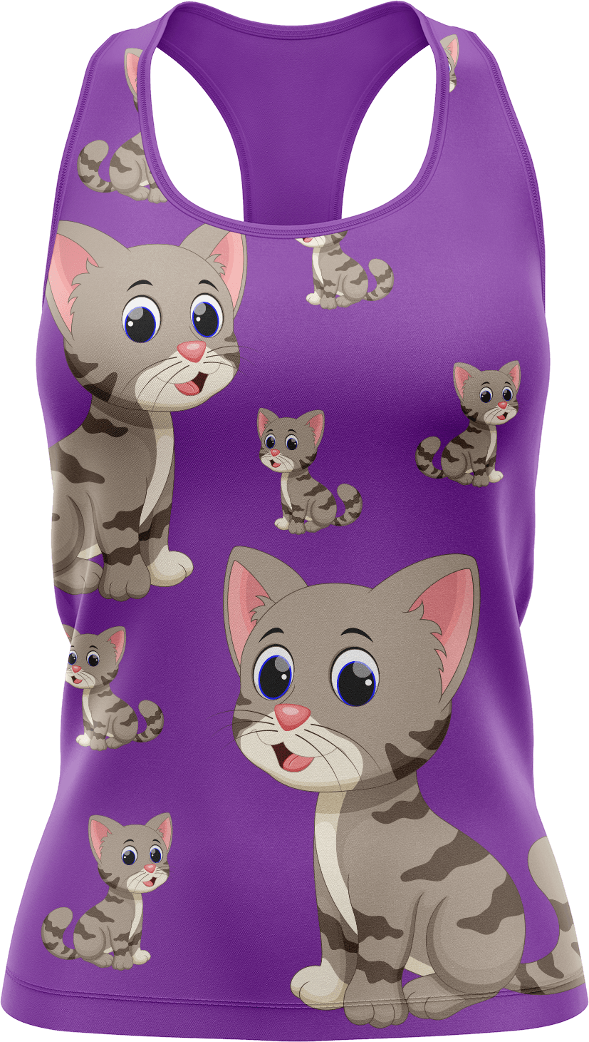 Playful Pussycat Singlets - fungear.com.au