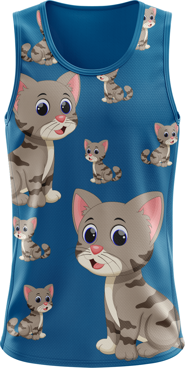 Playful Pussycat Singlets - fungear.com.au