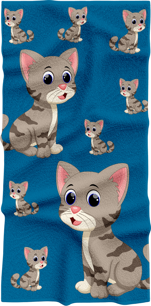 Playful Pussycat Towels - fungear.com.au