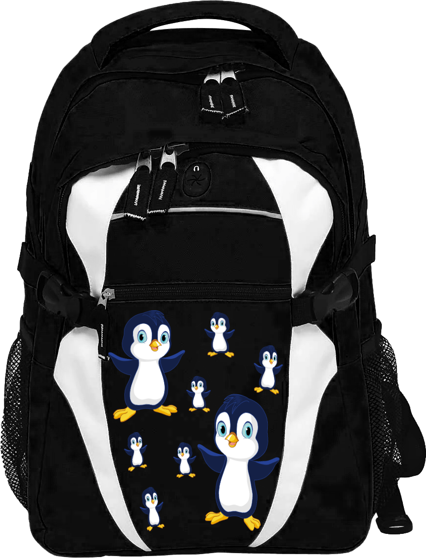 Pranksta Penguin Zenith Backpack Limited Edition - fungear.com.au