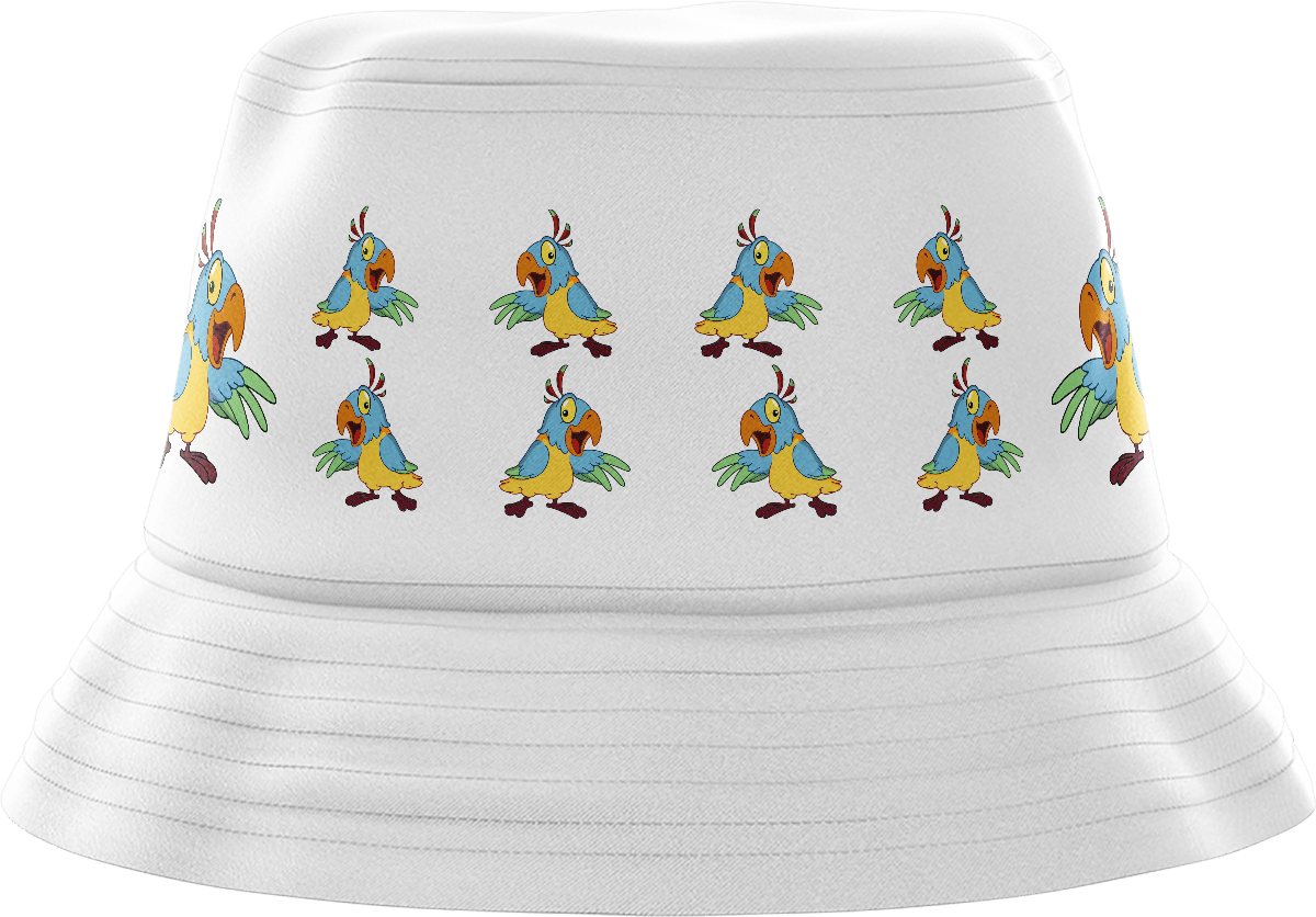 Psycho Parrot Bucket Hat - fungear.com.au