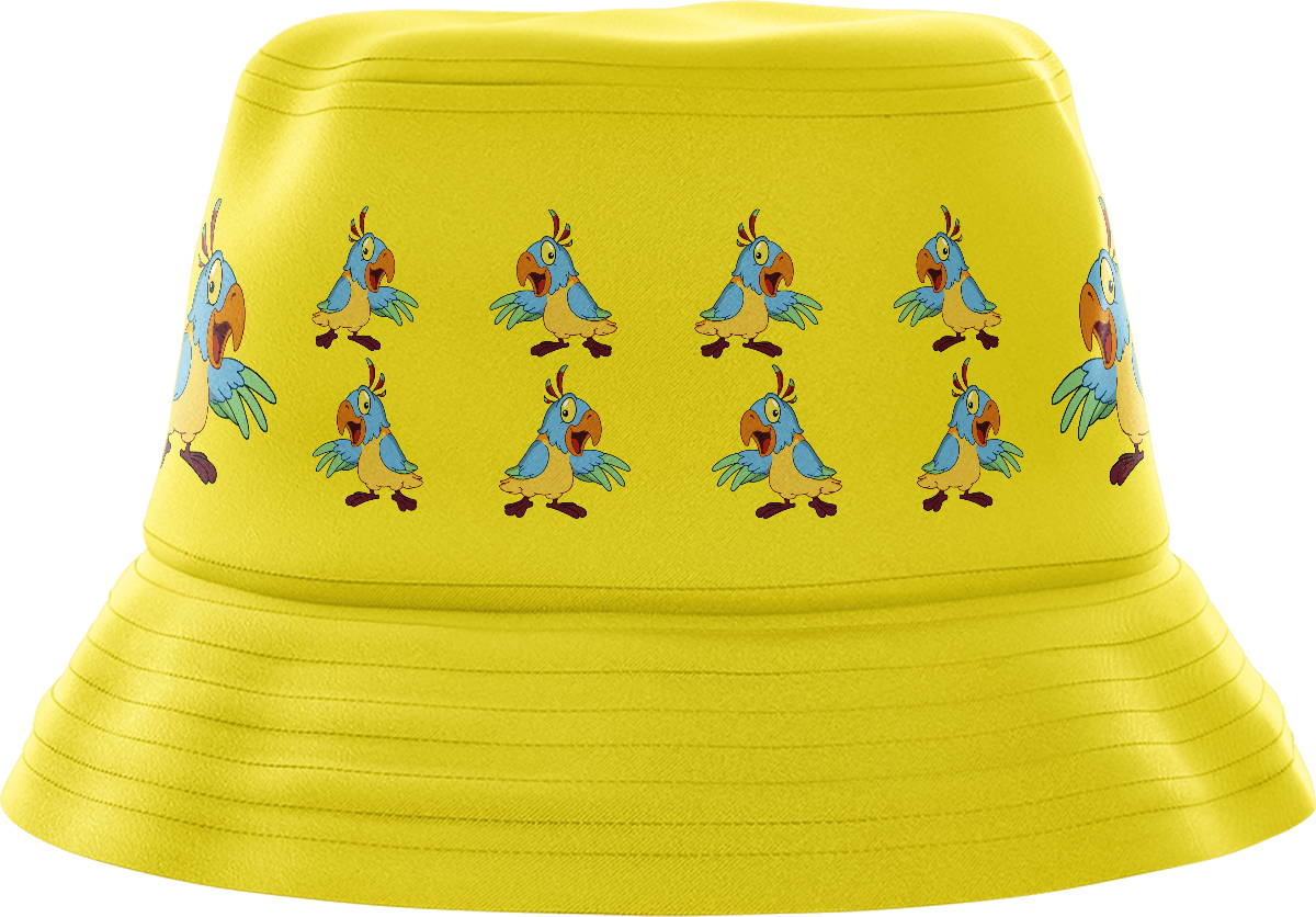 Psycho Parrot Bucket Hat - fungear.com.au