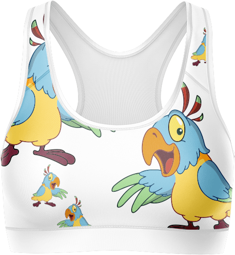 Psycho Parrot Crop Top - fungear.com.au