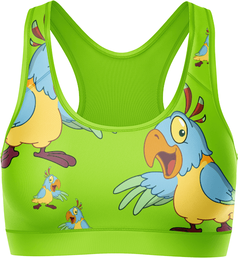 Psycho Parrot Crop Top - fungear.com.au