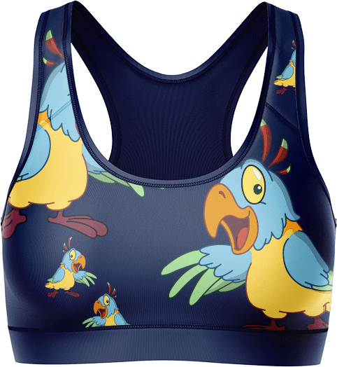 Psycho Parrot Crop Top - fungear.com.au