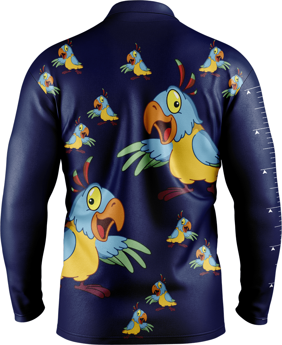 Psycho Parrot Fishing Shirts - fungear.com.au