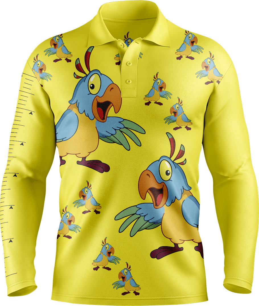 Psycho Parrot Fishing Shirts - fungear.com.au
