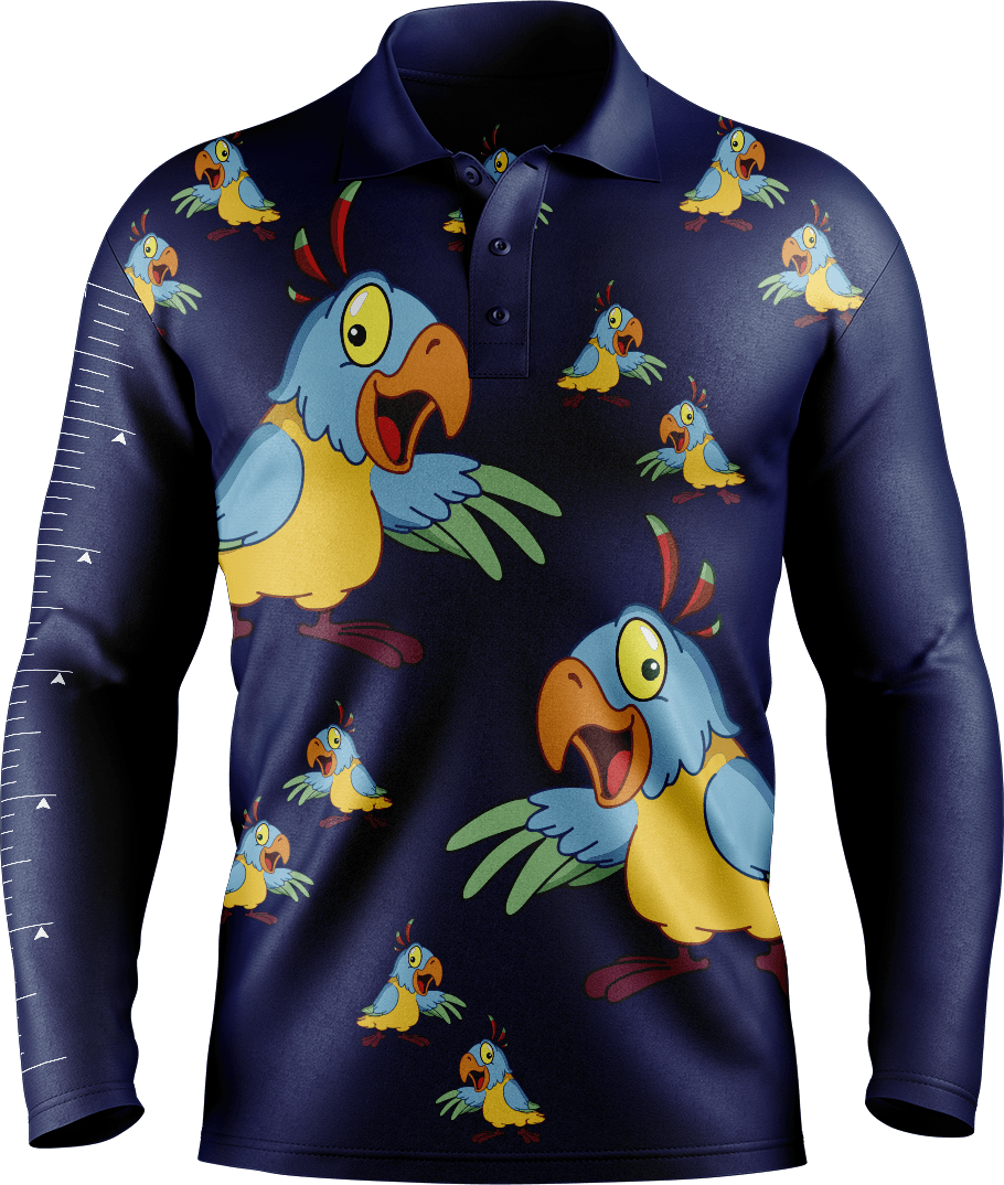 Psycho Parrot Fishing Shirts - fungear.com.au