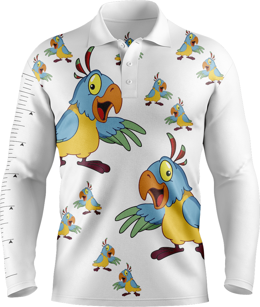 Psycho Parrot Fishing Shirts - fungear.com.au