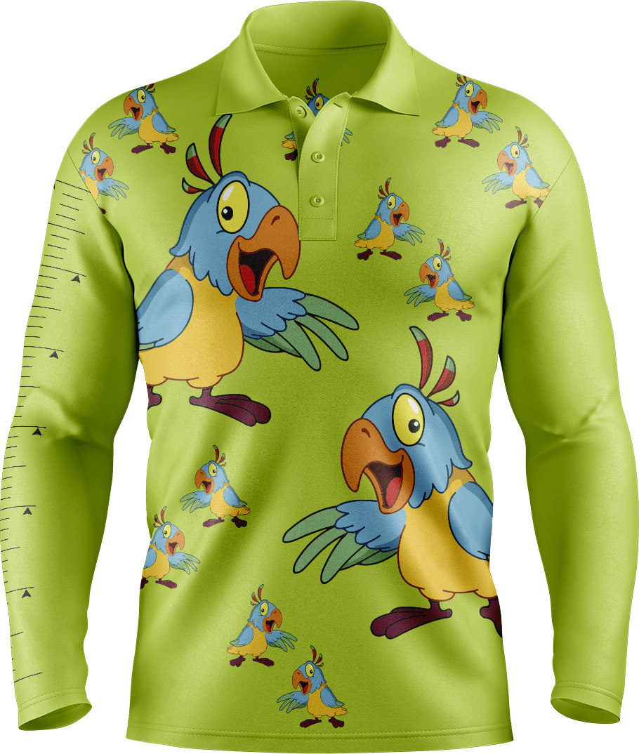 Psycho Parrot Fishing Shirts - fungear.com.au