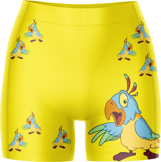 Psycho Parrot Ladies Gym Shorts