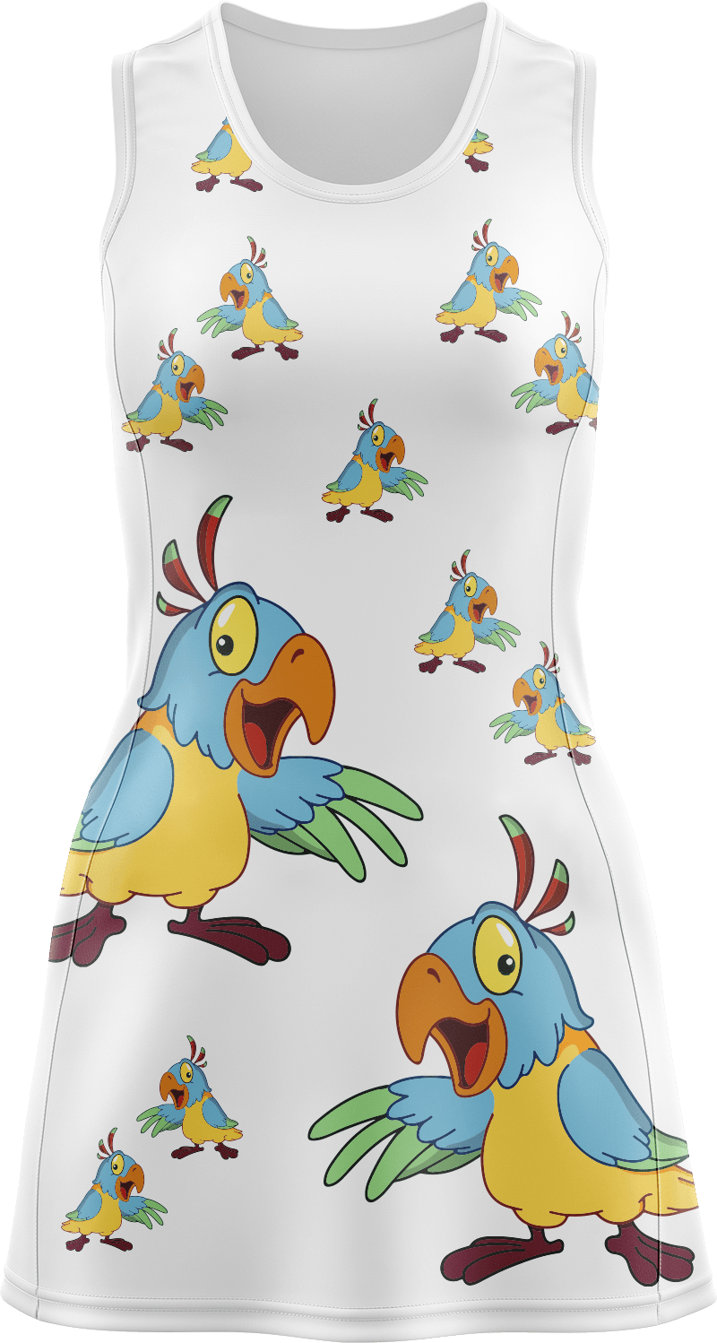 Psycho Parrot Ladies Mini Dress - fungear.com.au