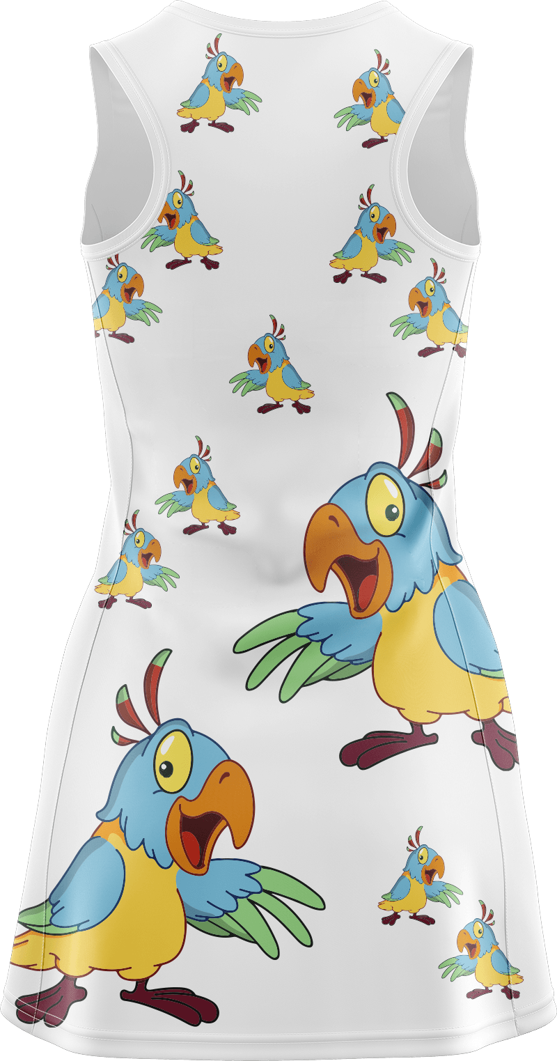 Psycho Parrot Ladies Mini Dress - fungear.com.au