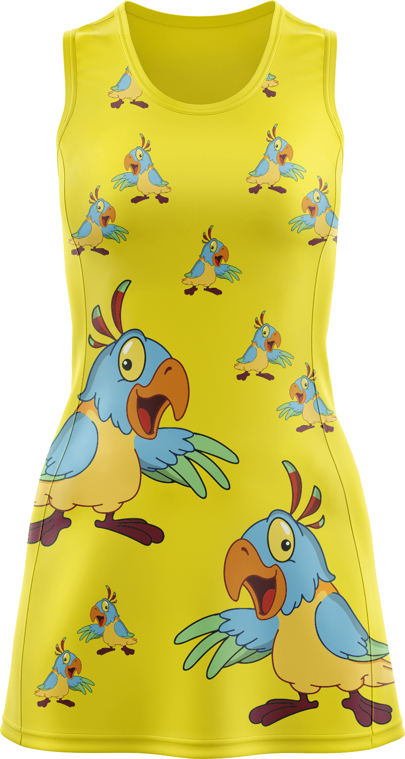 Psycho Parrot Ladies Mini Dress - fungear.com.au