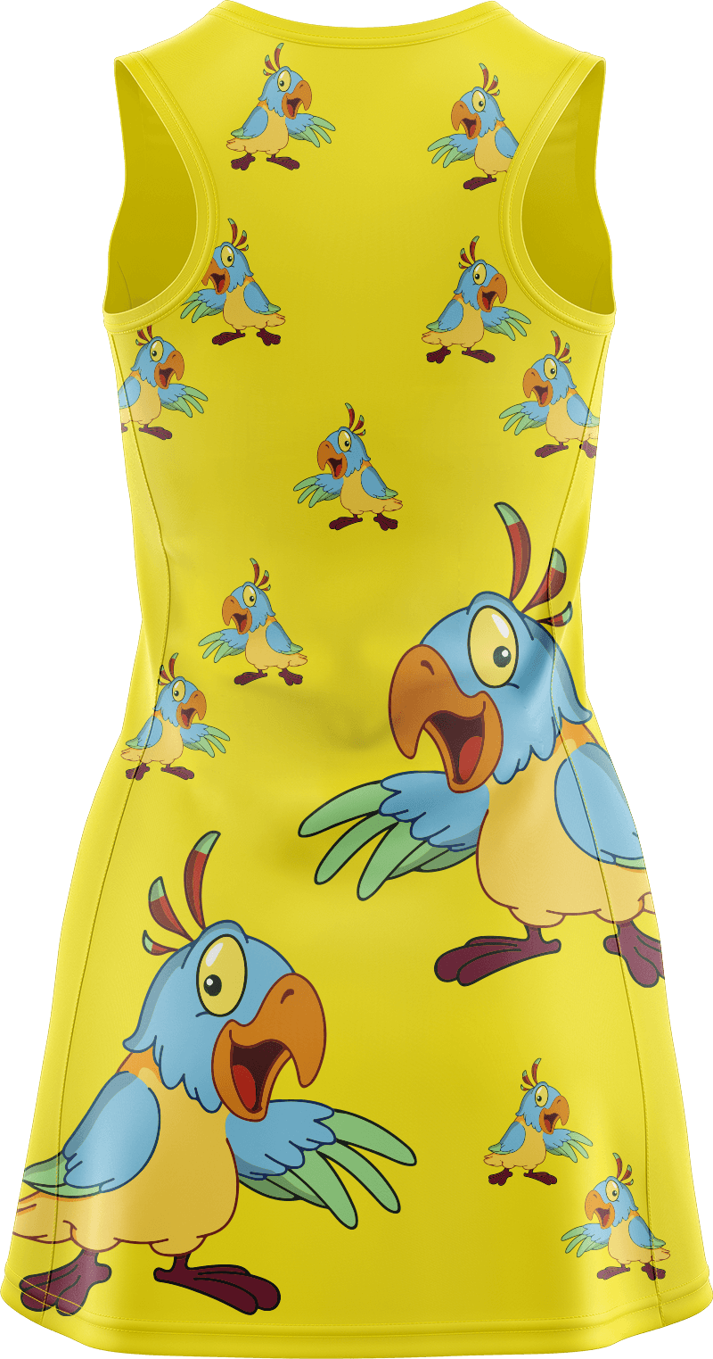 Psycho Parrot Ladies Mini Dress - fungear.com.au