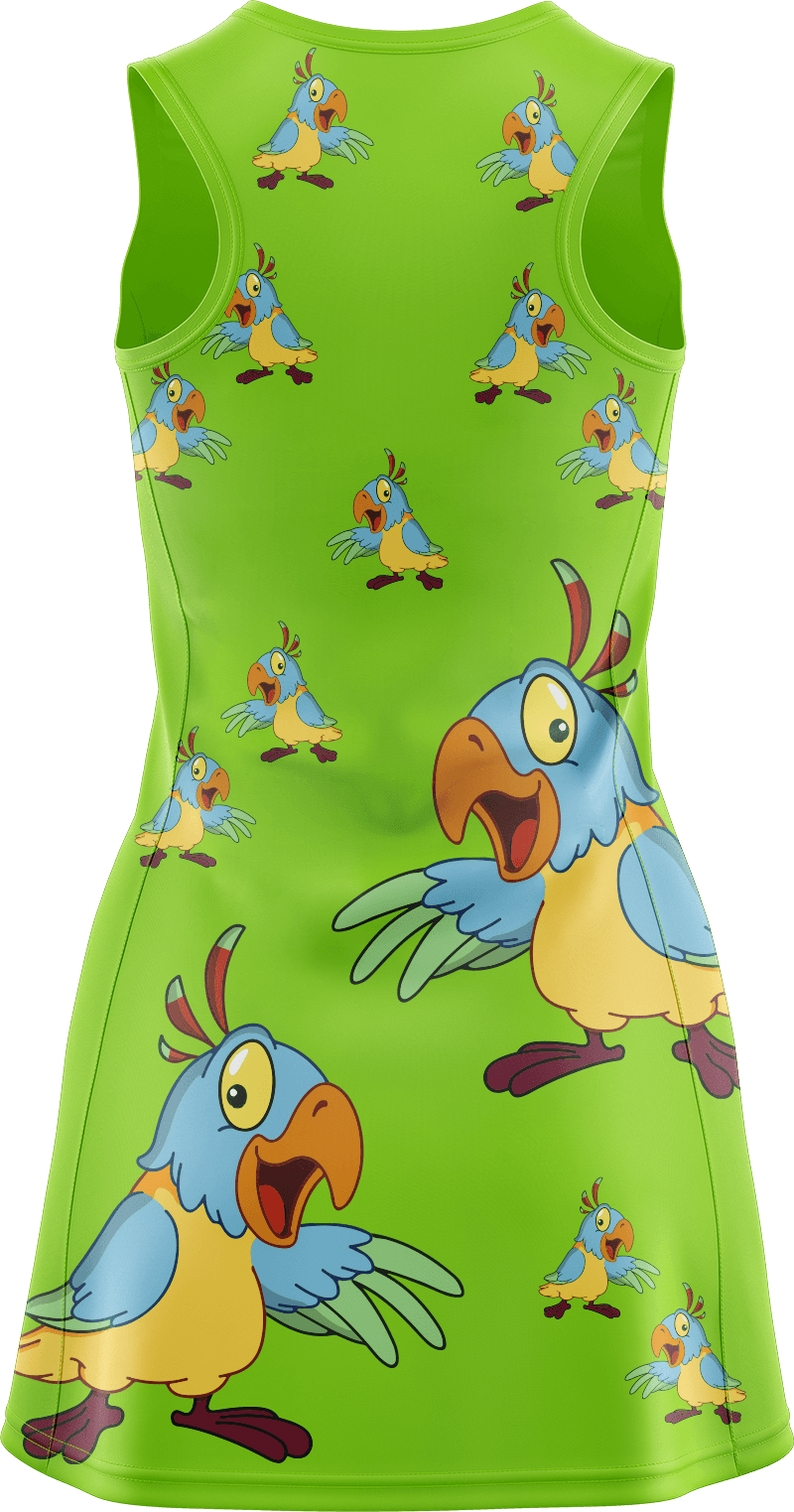 Psycho Parrot Ladies Mini Dress - fungear.com.au